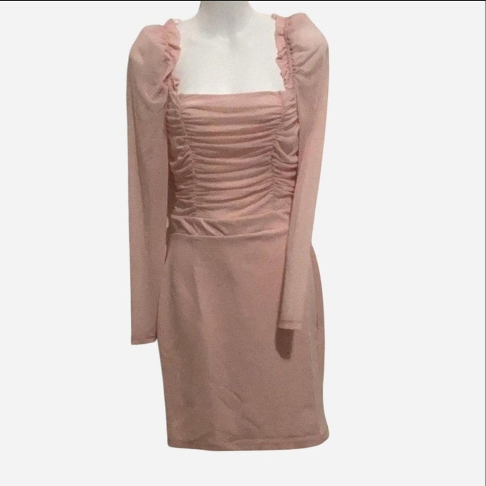 Baby Pink  Mesh Dress